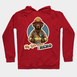 Labrador Retriever Fireman Hoodie